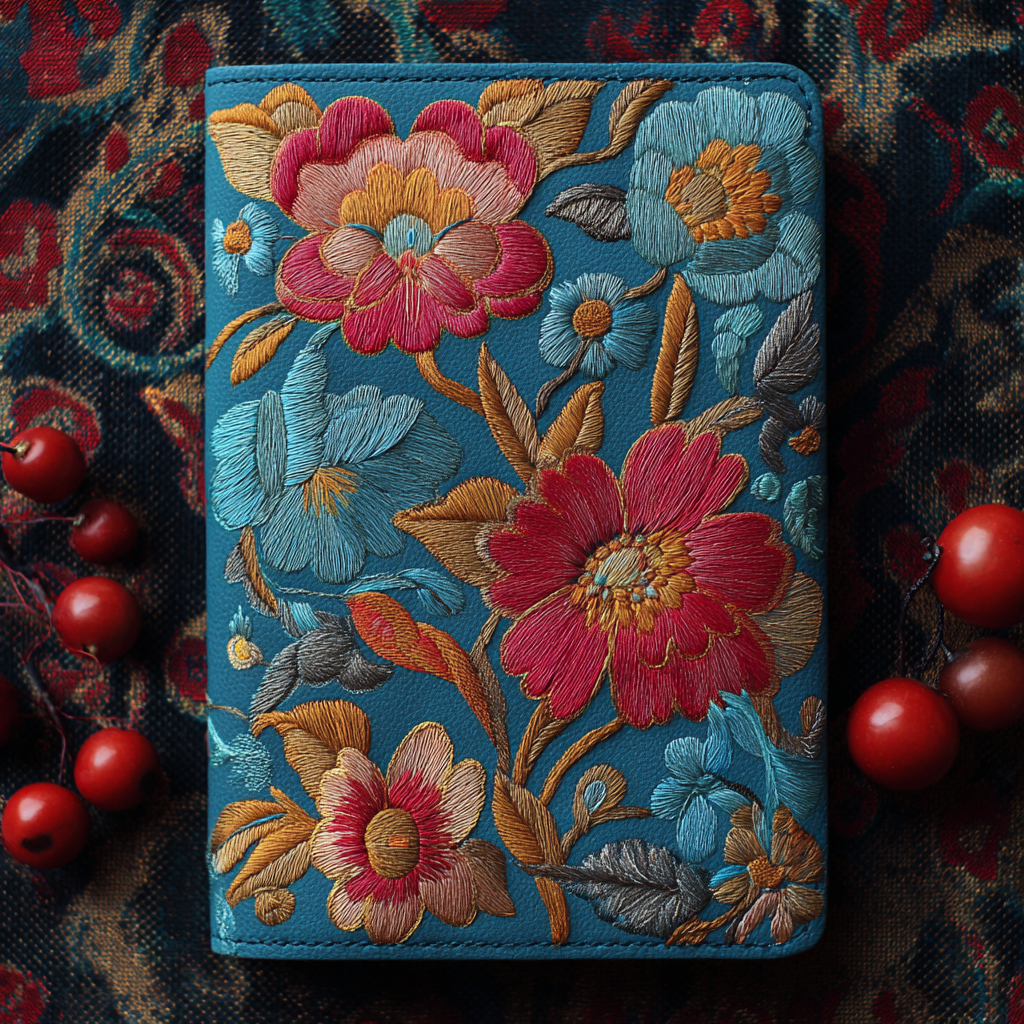 Canton Embroidery Notebook – Peony Royalty