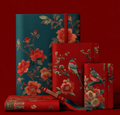 New Chinese Style Bird & Flower Embroidered Notebook