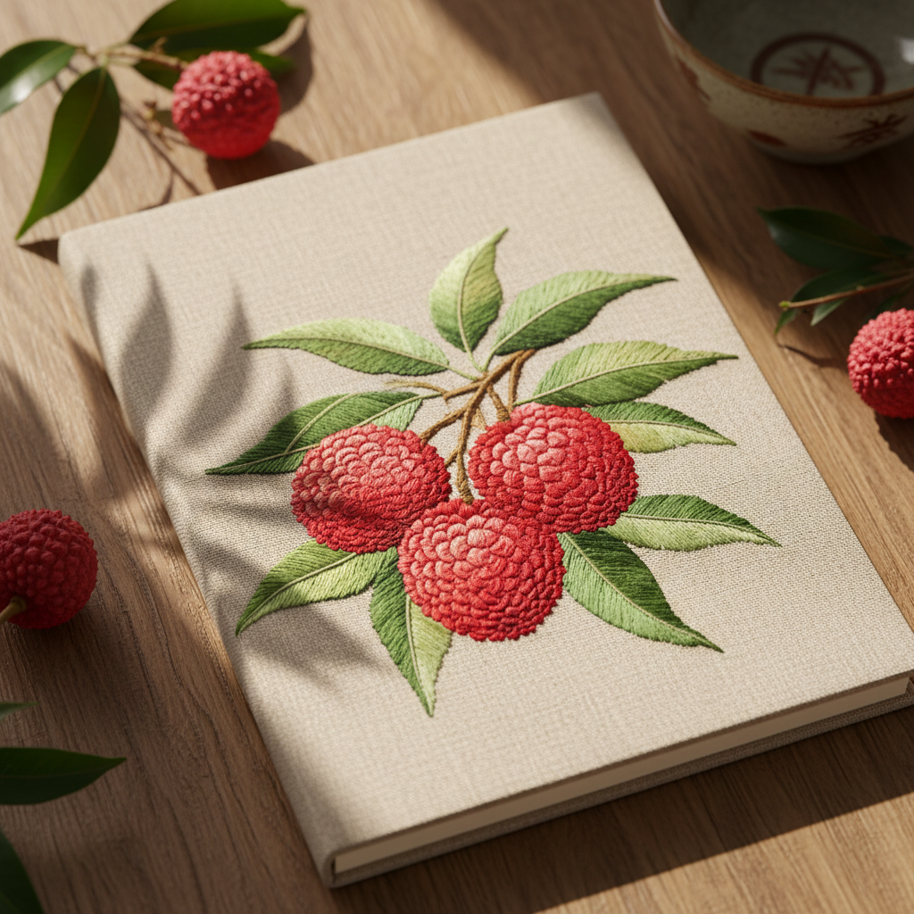 Canton Embroidery Notebook – Lychee Prosperity