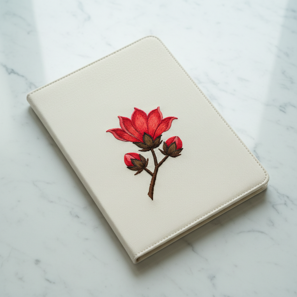 Canton Embroidery Notebook – Kapok Heroism